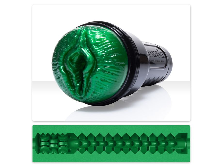 Fleshlight Freaks Alien Queen Green Metallic Sleeve - ToyDemon